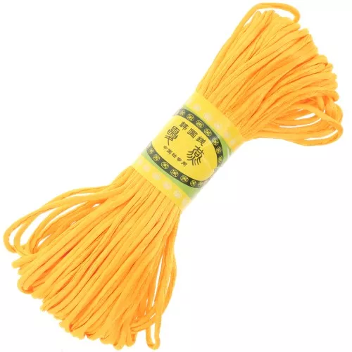 Cordoncino in poliestere 2 mm - Arancione giallo x20m