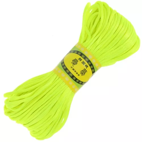 Cordoncino in poliestere 2 mm - Giallo fluo x20m