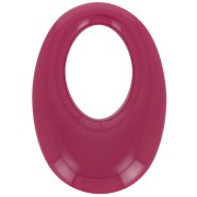 Pendente ovale cavo in resina opaca 33x23 mm - Bordeaux x1|raw }}