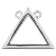 Intercalare triangolo 2 anelli  16.5 mm Argento 925 x1