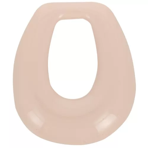 Pendente goccia cavo in resina opaca 28x25 mm - Rosa nudo x1
