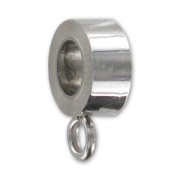 Perle per attacare ciondoli mm. 8x4 acciaio inox x1
