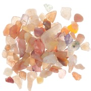 Sacchetto di mini pietre arrotolate - Scaglie di pietra non perforate - Avventurina rossa x20g|raw }}