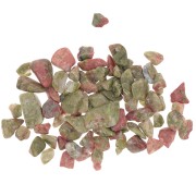Sacchetto di mini pietre arrotolate - Scaglie di pietra non perforate - Unakite x20g|raw }}
