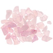 Sacchetto di gemme colorate arrotolate in miniatura - Scaglie non perforate - Quarzo rosa x20g|raw }}
