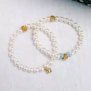 Perla cubica a motivo floreale 5,5 mm - Acciaio inossidabile 316L x1