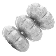 Perline rondelle a fiore 6 mm - Acciaio inossidabile 316L x4