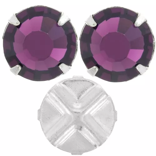 Strass da cucire mm. 8 Amethyst