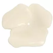 Pendente fiore 40 mm in resina opaca - Ecru x1