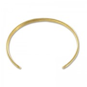 Bracciale jonc di ottone 2 ganci 58 mm Dorato con oro fino x1|raw }}