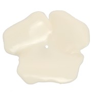 Pendente fiore 48 mm in resina opaca - Ecrù x1