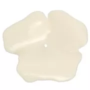 Pendente fiore 48 mm in resina opaca - Ecrù x1