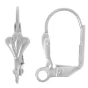 Monachelle fiore di lys con anello 16 mm Argento x2