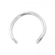 Anello 2 fori 20 mm Placcatura argento antico x1