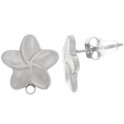 Orecchini a fiore - 13 mm - Acciaio inossidabile 304L x2|raw }}