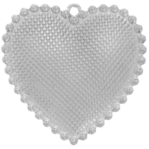 Pendenti forma di cuore 31x32 mm - Acciaio inossidabile 304L x2