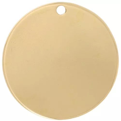 Zecchini rotonde 40 mm - Dorate con oro fino x1