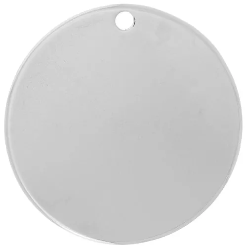Zecchini rotondi 40 mm - Placcatura argento fine x1