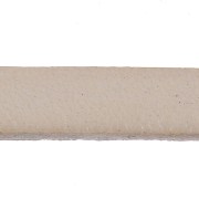 Laccetto cuoio mm. 5x2 Metal White x30cm