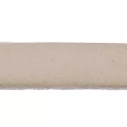 Laccetto cuoio mm. 5x2 Metal White x30cm