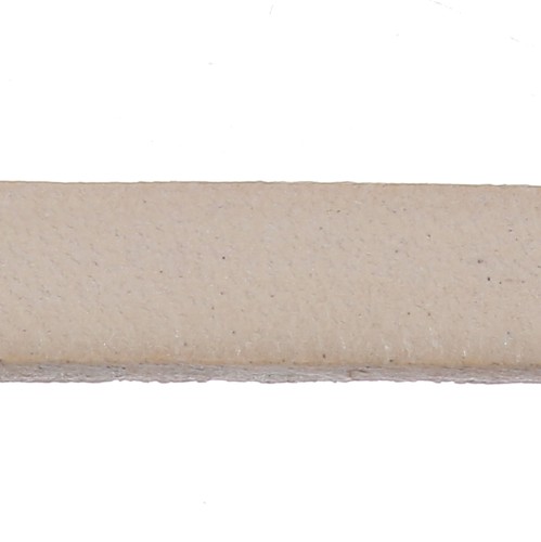 Laccetto cuoio mm. 5x2 Metal White x30cm