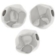 Perla rotonda irregolare 8 mm - Placcatura argento fine x1|raw }}