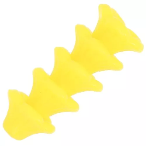 Perline di vetro a fiore 4x7 mm - Opaque Jaune x20