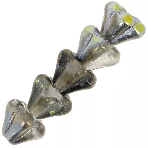Perline di vetro a fiore 5x6 mm - Crystal Vitrail x10