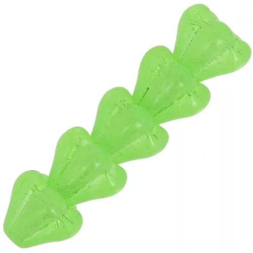 Perline di vetro a fiore 5x6 mm - Verde cristallo x10