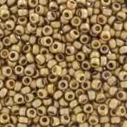 Rocaille Miyuki 15/0 193F - 24kt Gold Light Plated Frost x5g