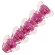 Perline di vetro a fiore 6x8 mm - Crystal Rose x10|raw }}