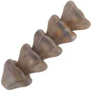 Perline di vetro 6x8 mm - Crystal Capri Rose Full Mat x10