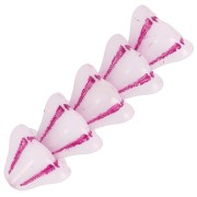 Perline di vetro a fiore 6x8 mm - Bianco Opale Rosa x10|raw }}