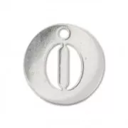 Ciondolo chiffre 0 - mm. 8.5 in Argento 925 x1
