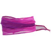 Nastro di seta da 10 mm - Tie and dye - Rosa scuro - Fucsia - Viola x85cm|raw }}