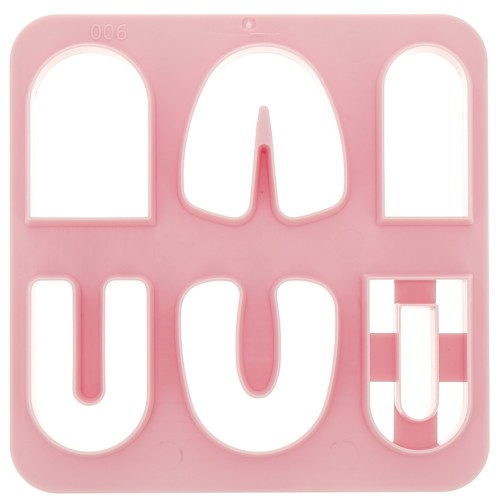 Set di 6 stampi in plastica per modellazione e pasta polimerica - Arche x1