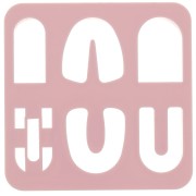 Set di 6 stampi in plastica per modellazione e pasta polimerica - Arche x1