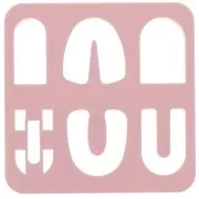 Set di 6 stampi in plastica per modellazione e pasta polimerica - Arche x1