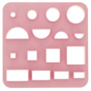 Set di 16 stampi in plastica per modellazione e pasta polimerica - Quadrato x1|raw }}