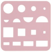 Set di 16 stampi in plastica per modellazione e pasta polimerica - Quadrato x1