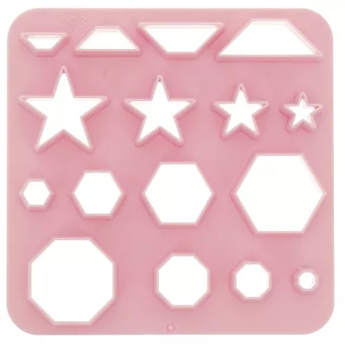 Set di 16 stampi in plastica per modellazione e pasta polimerica - Star x1