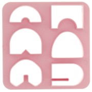 Set di 6 stampi in plastica per modellazione e pasta polimerica - Ponte x1|raw }}