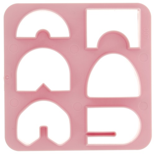 Set di 6 stampi in plastica per modellazione e pasta polimerica - Ponte x1