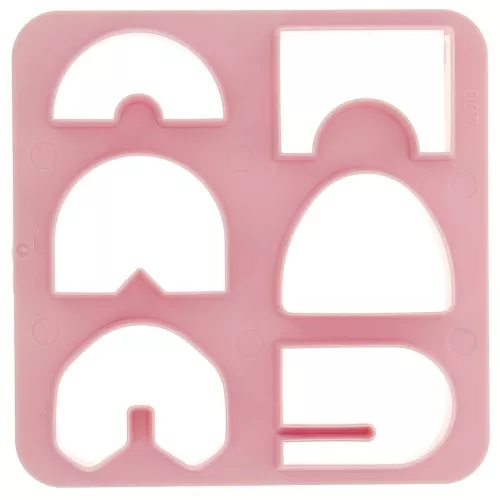 Set di 6 stampi in plastica per modellazione e pasta polimerica - Ponte x1