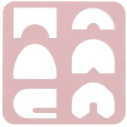 Set di 6 stampi in plastica per modellazione e pasta polimerica - Ponte x1