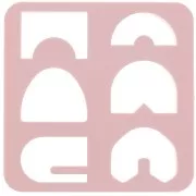 Set di 6 stampi in plastica per modellazione e pasta polimerica - Ponte x1