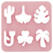 Set di 6 stampi in plastica per modellazione e pasta polimerica - Natura x1