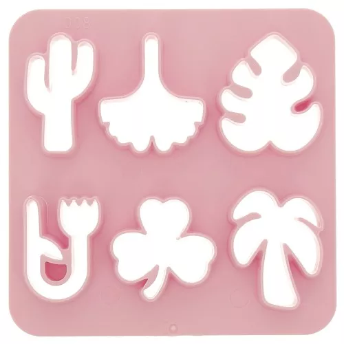 Set di 6 stampi in plastica per modellazione e pasta polimerica - Natura x1