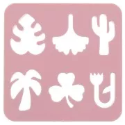 Set di 6 stampi in plastica per modellazione e pasta polimerica - Natura x1