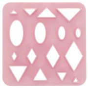 Set di 16 stampi in plastica per modellazione e pasta polimerica - Triangolo x1